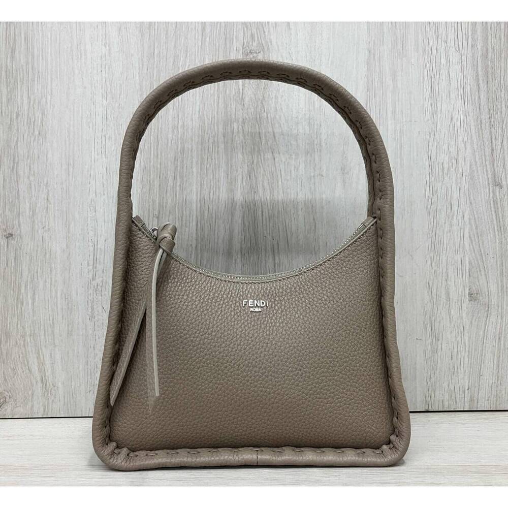 Fendi Hobo Bag Fendessence Selleria Handbag Greige Gray of